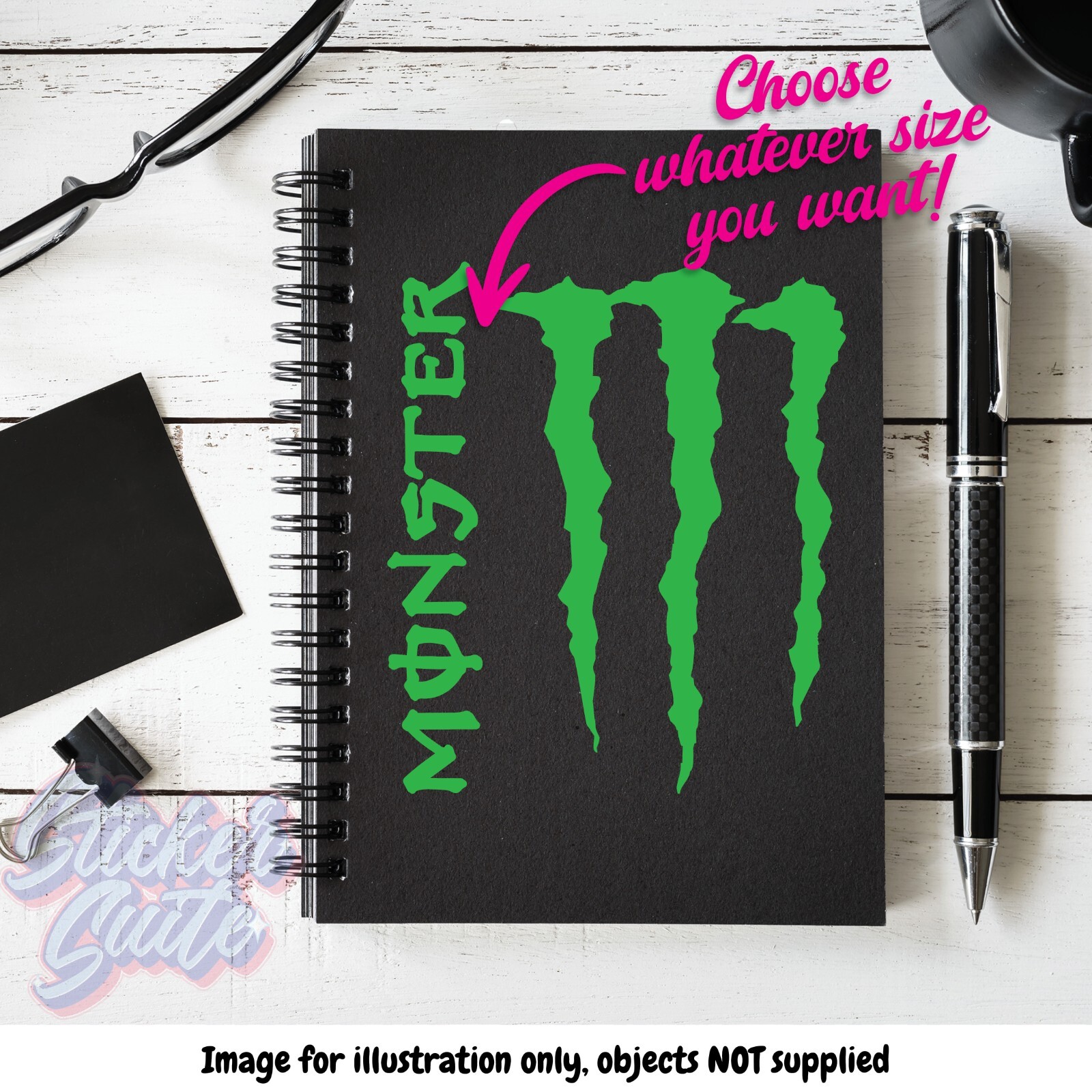 MONSTER Decal – Choose Your Size and Colour!