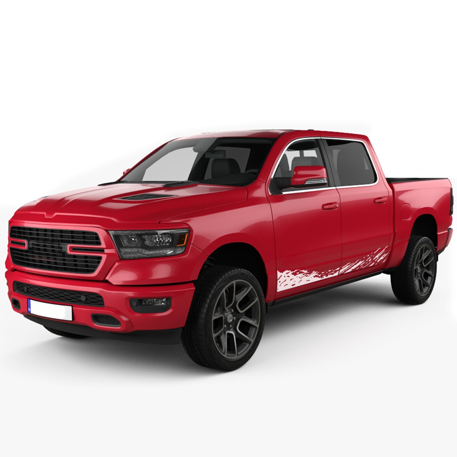 Lower mud splash graphics stickers decal compatible with Dodge Ram