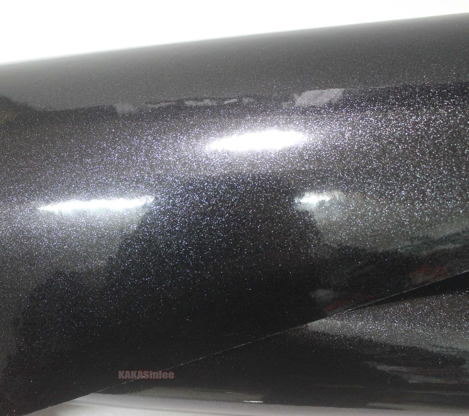 Bubble Free Diamond Black Car Pearl Glossy Glitter Vinyl Wrap Satin Sticker ABUS