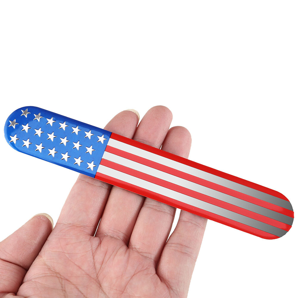 1PCS American Flag 3D Metal Sticker Car Truck Decal Body Emblem Auto Accessories