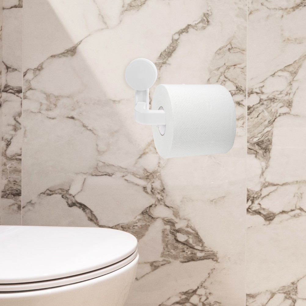 Tissue Roll Holder with Strong Suction Cup for Easy Mounting Bathroom
