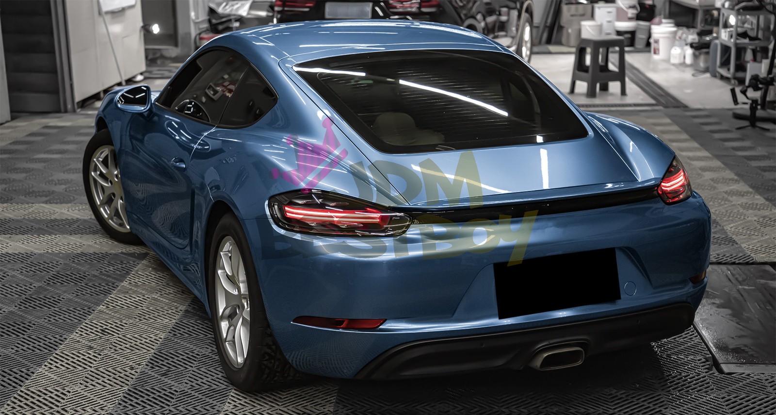 Liquid Metallic Glacier Blue PPF TPU Paint Protection Film Dry Wet Vinyl Wrap