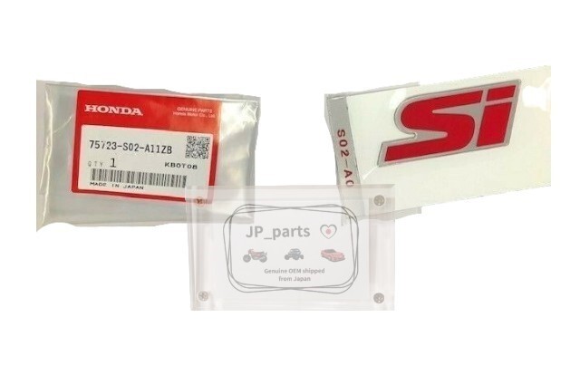 Honda Genuine OEM 99-00 Civic Si Rear Emblem 75723-S02-A11ZB