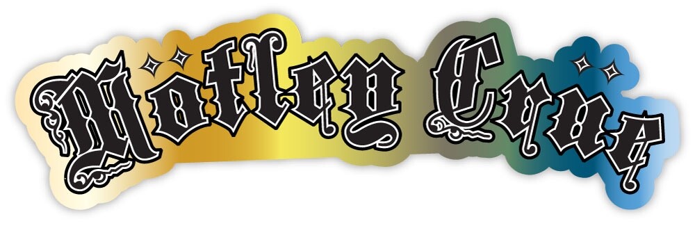 Motley Crue sticker decal 7″ x 2″