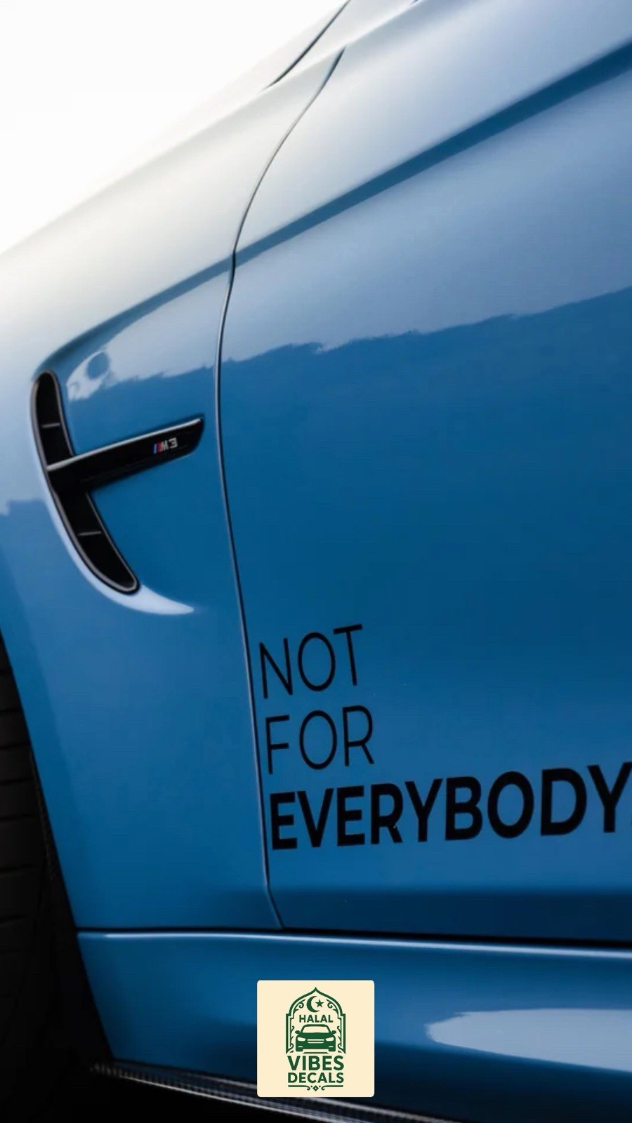 Not for Everybody Car Sticker Universal Fit Vinyl Decal