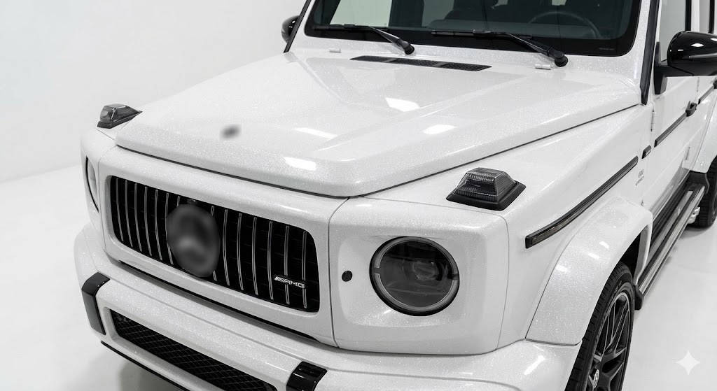 Pearl White Gloss Metallic Glitter Vinyl Film Wrap Sticker Decal Air Bubble Free