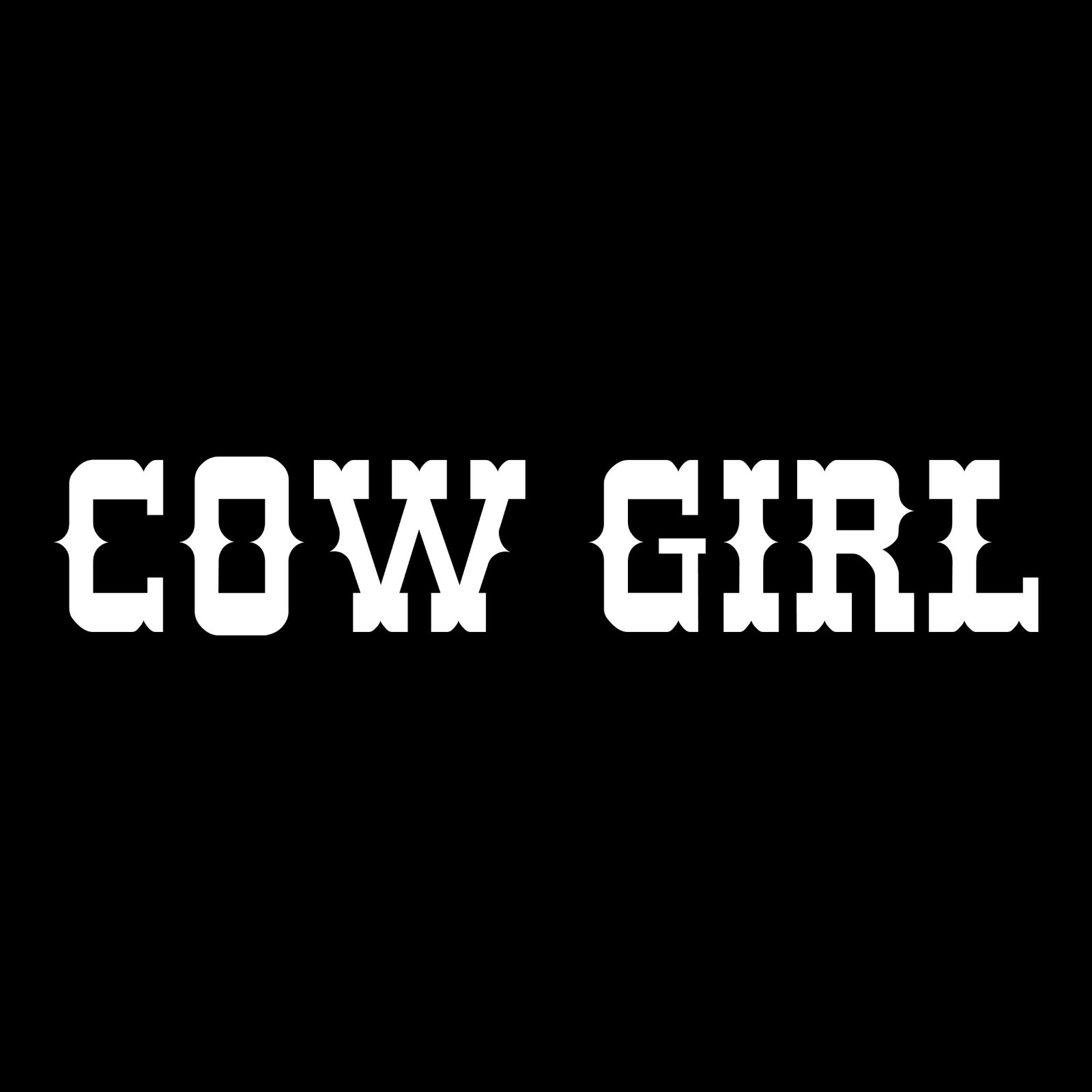 Cow Girl Sticker 2 Pack Cowgirl Decals
