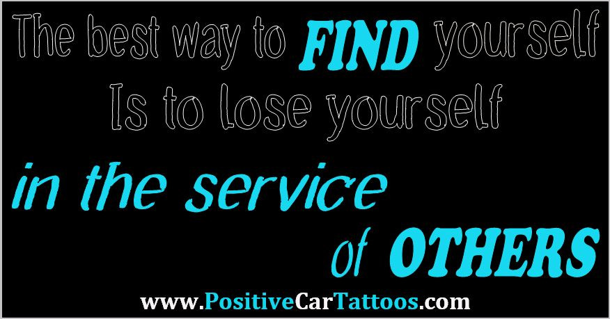 Positive Car tattoo sticker. What other people think of you none of your busines