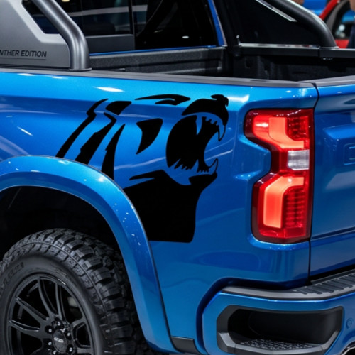 Chevrolet Alaskan Bedside Decals New | 2 Pc | Fits Silverado etc | Bears only