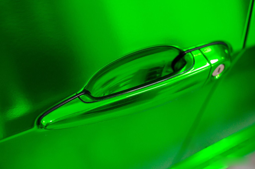 12″ x 60″ Green Chrome Mirror Vinyl Film Wrap Sticker Stretchable 1ft x 5ft