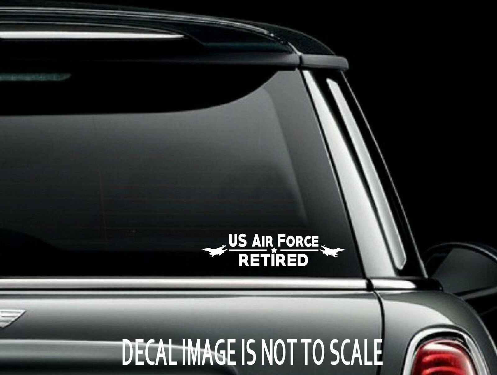 US Air Force Retired Cut Vinyl Car Window Decal Sticker US Seller USAF