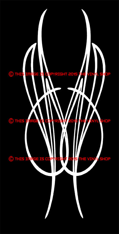 Horns VINTAGE Pinstripe Stripe,Kit,Drag Race,Hand Lettered decals.Badass 9in