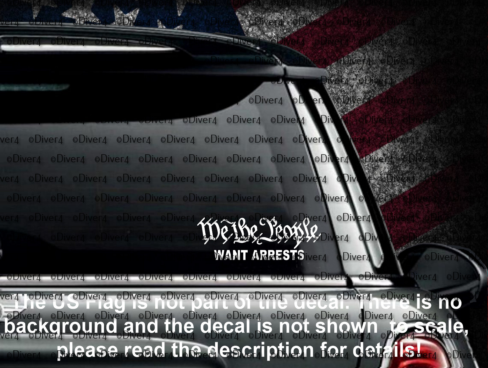 We The People Want Arrests Vinyl Decal US Made US Seller US Made