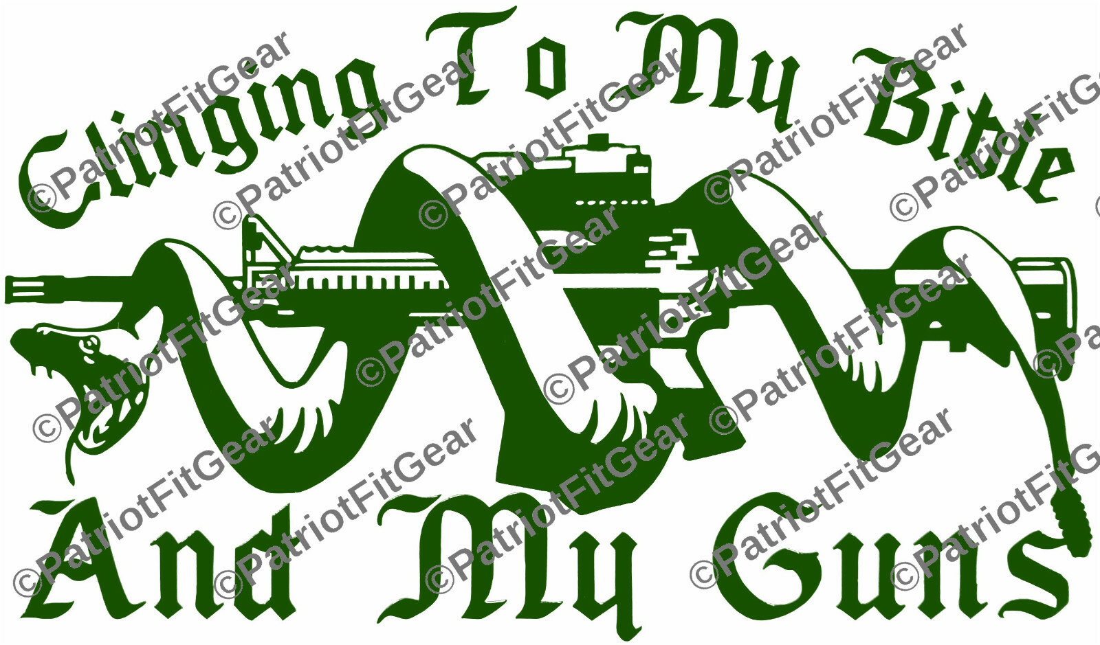 Molon Labe,Clinging To My Bibles And Guns,8″x4.5″,2A,Snake Coiled,Vinyl Decal