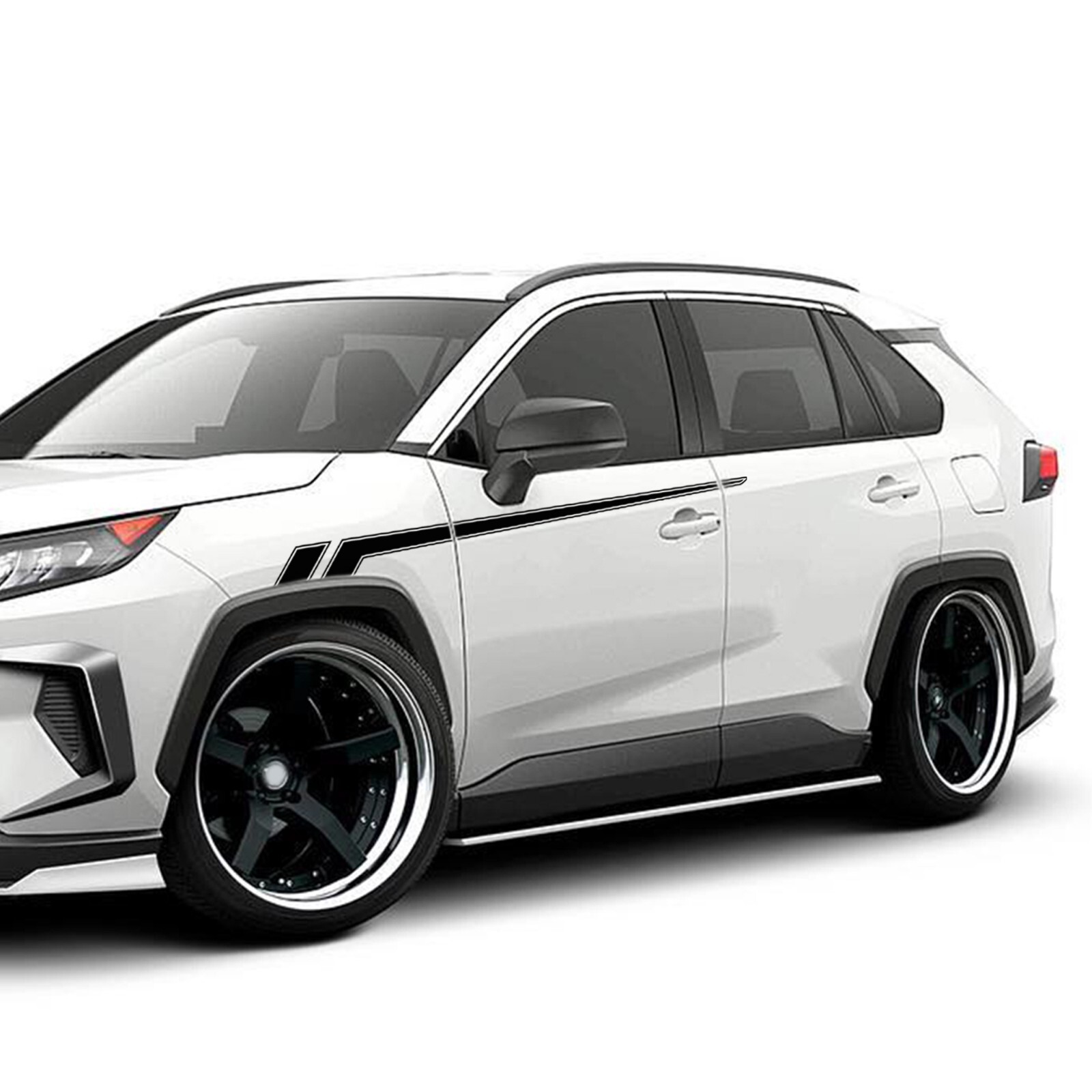 Front fender hockey stripes graphics stickers decal compatible with Toyota Rav4