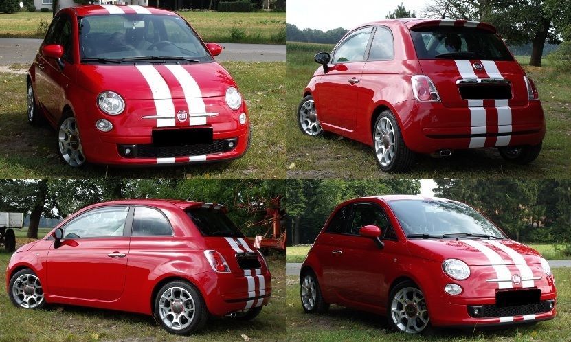 FITS All Fiats 5″ Twin Duel Vinyl Graphic Decal Sticker Racing Stripes 25 FEET