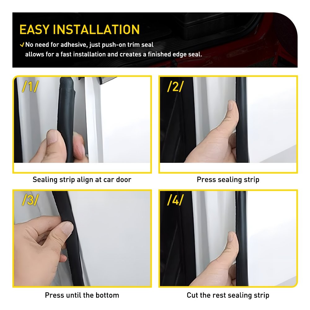 For Honda Civic EG 1992-95 Sedan 4door Rubber Weatherstrip Seal Front Hood 1-10X