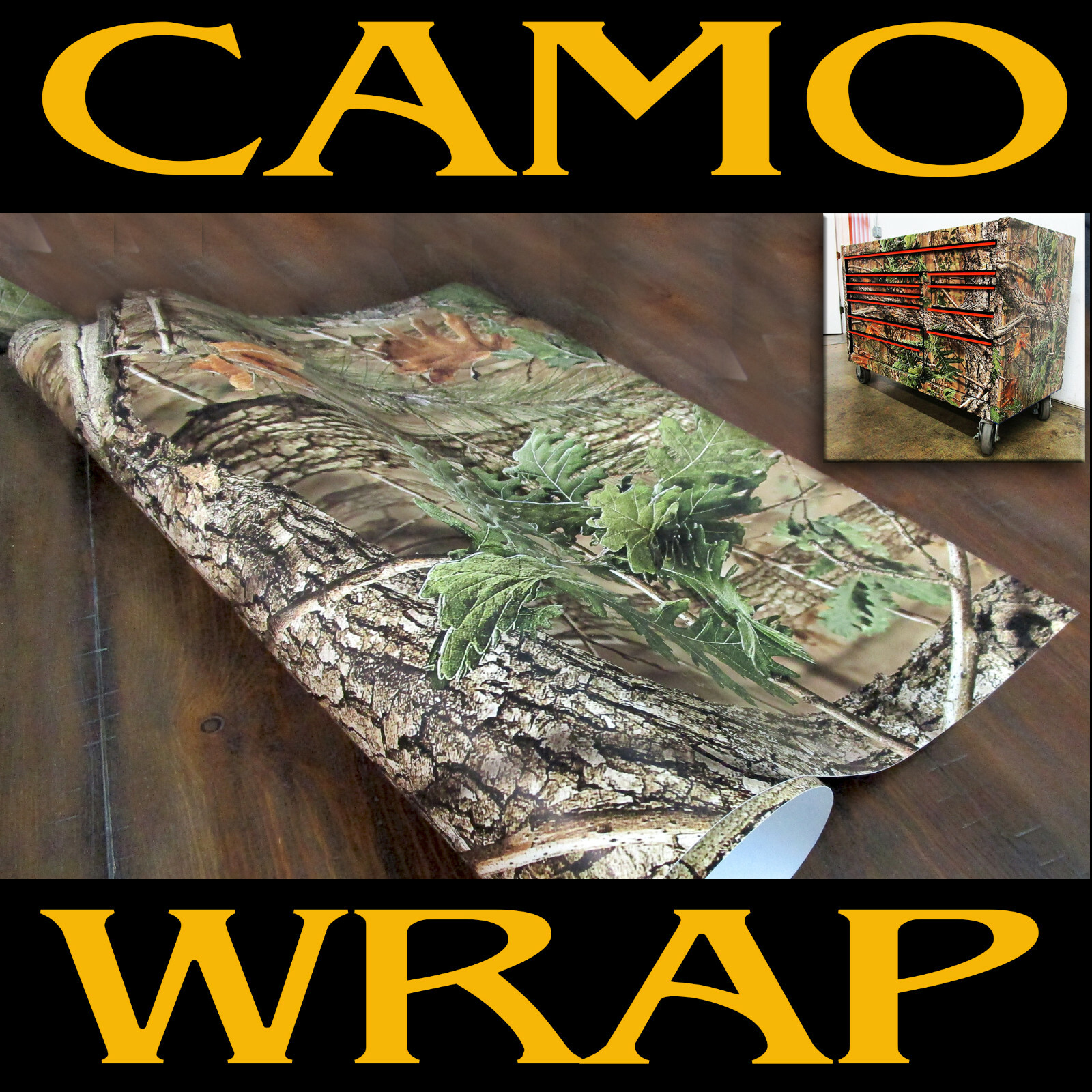 3M Printed Camouflage Wrap Vinyl Car Decal Sticker