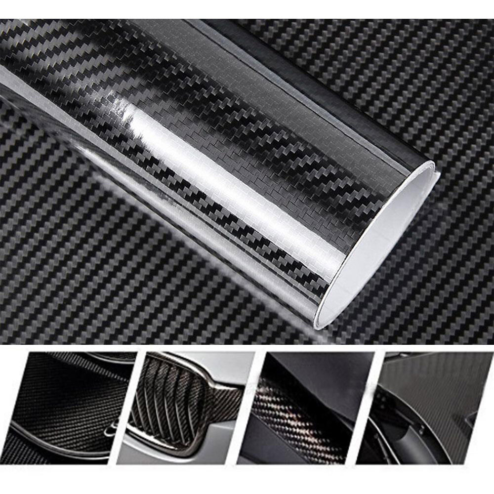 7D Waterproof Carbon Fiber Vinyl Car Wrap Sheet Roll Film Sticker Decal Paper