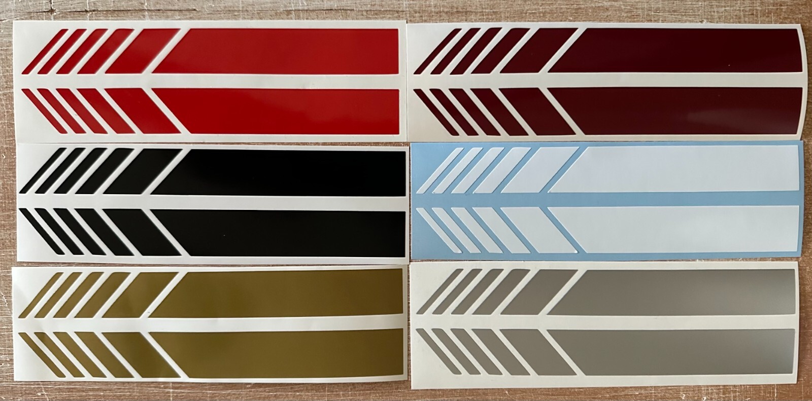 4 Pcs Sets 4 Sets Car Side View Mirror Rearview Vinyl Decal Sticker Stripe Auto