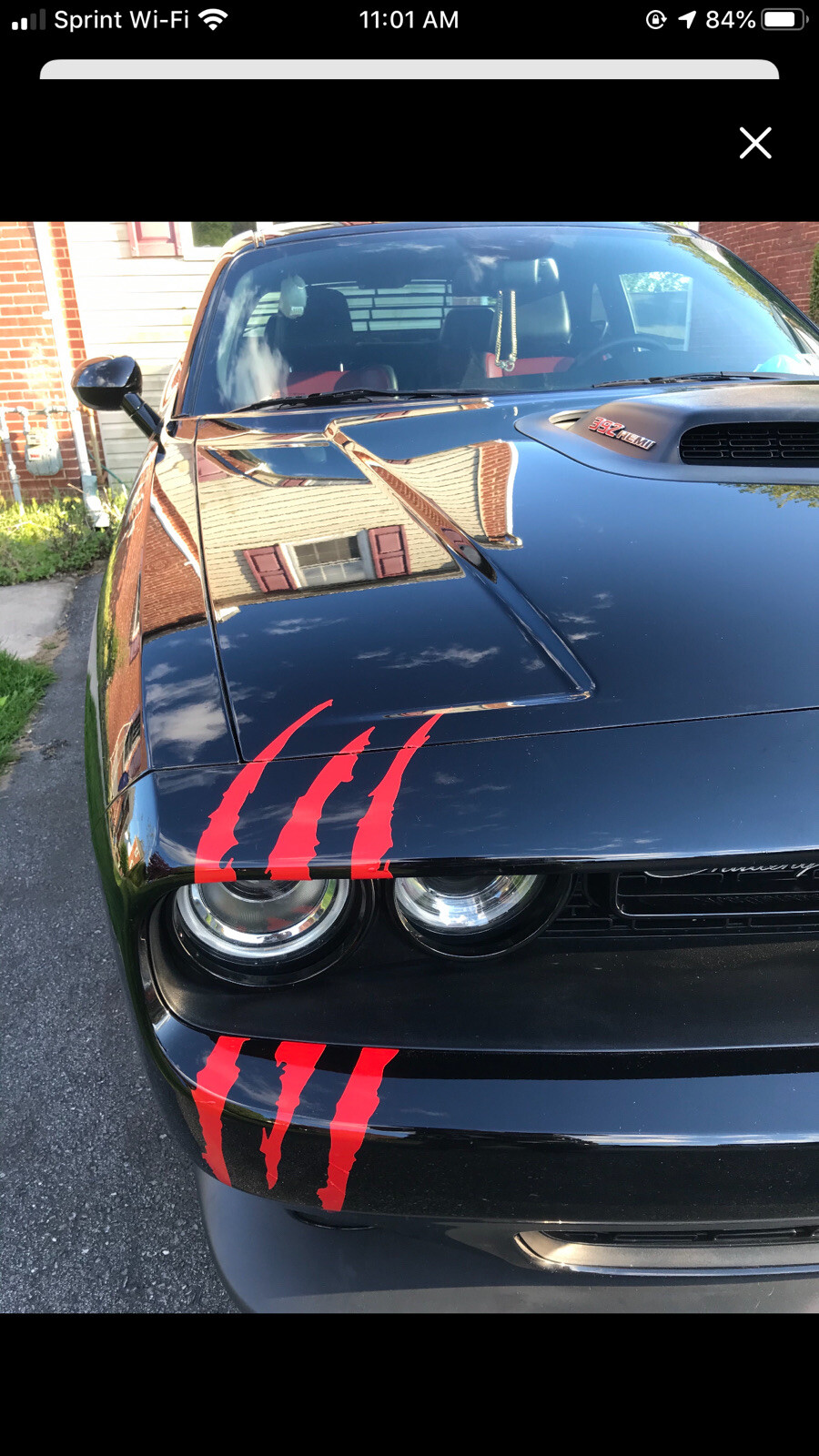 Headlight Claw Scratch PAIR Vinyl Decal Kit (Various Colors Avail)