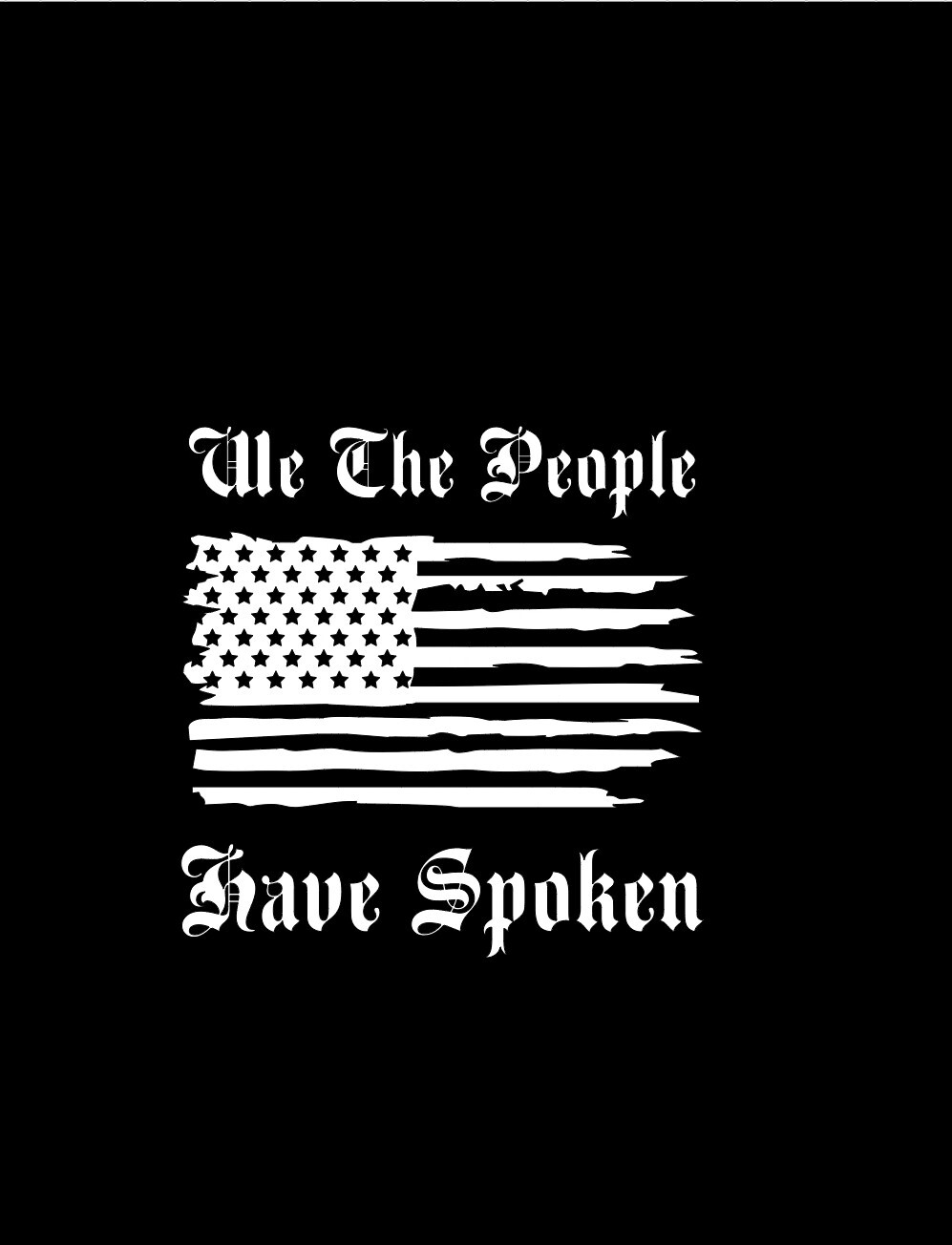 Patriotic ‘We the People Have Spoken’ Car Decal – Vinyl Sticker for Vehicles