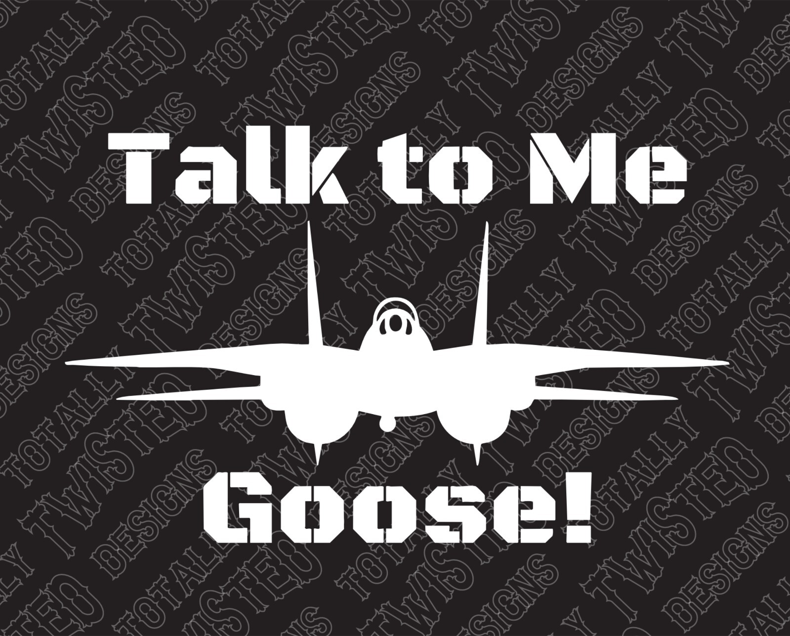 Talk To Me Goose Top Gun vinyl decal sticker Car Truck Fighter Jet Maverick