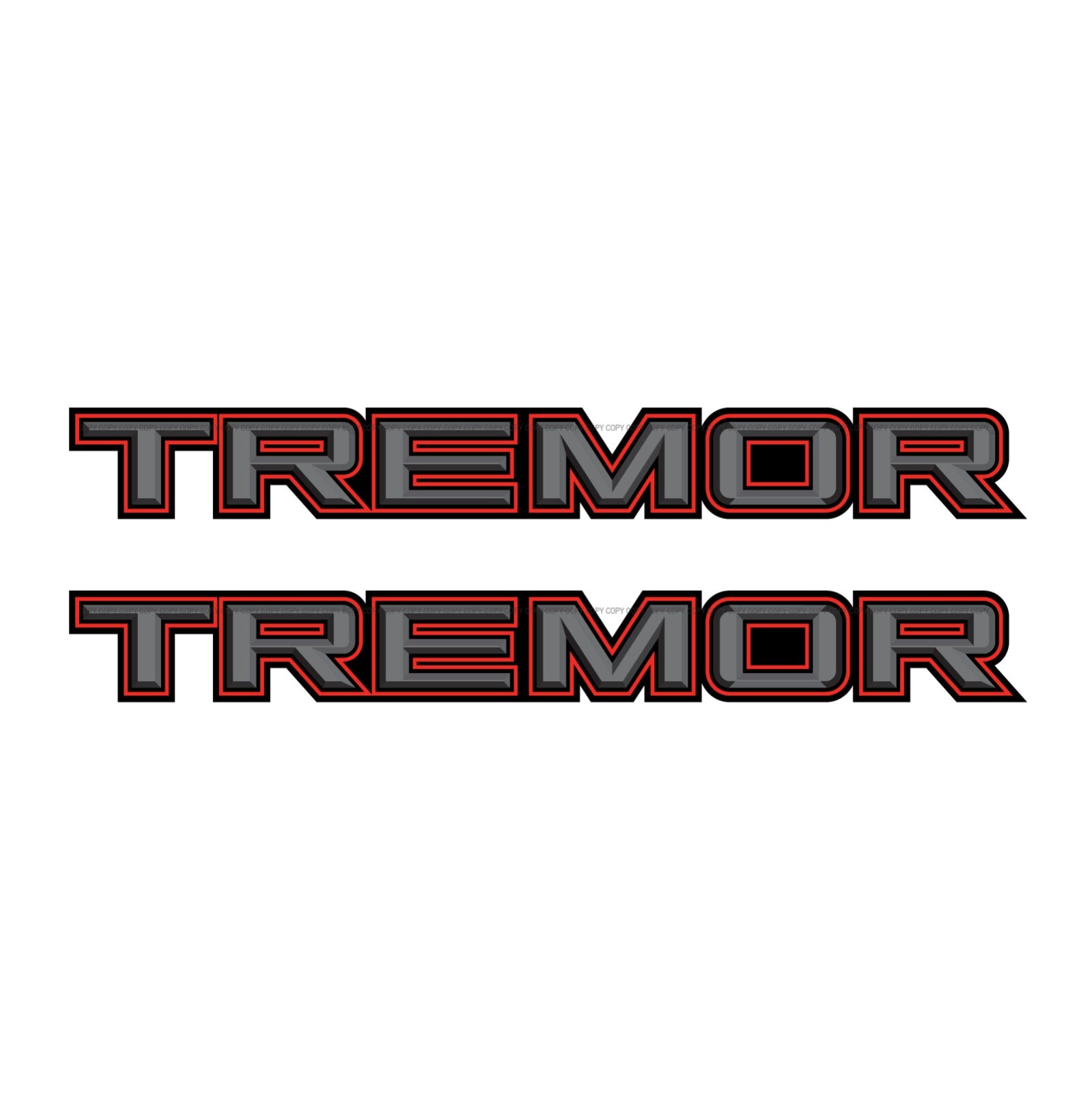 Tremor Package Truck Bed Side Decal Sticker