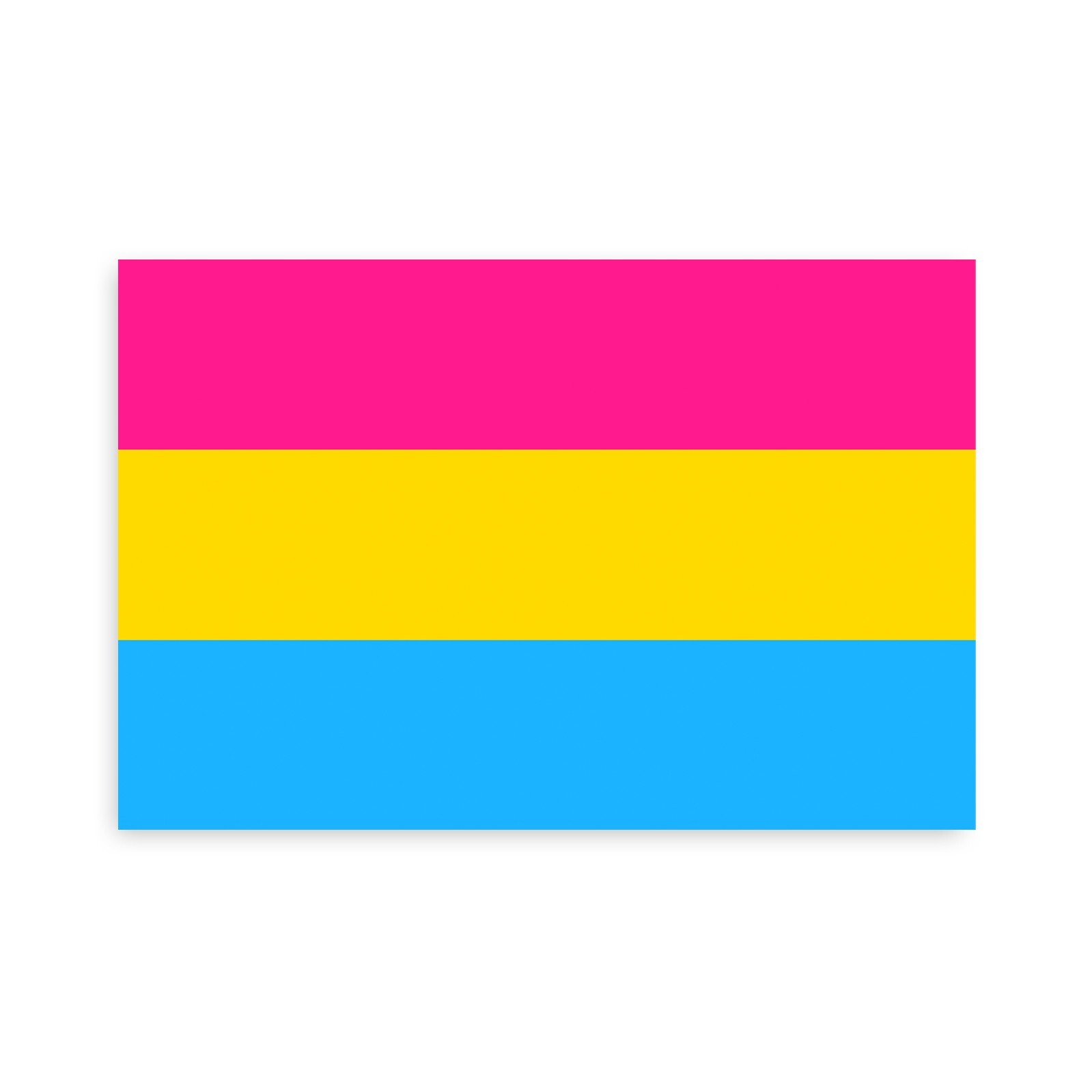 Pansexual Pride Flag Sticker – [4” x 6”]