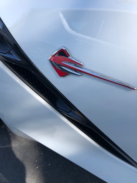 Chevy Corvette StingRay C7 Fender Emblem Outline Decal 2014 2015 2016 2017 2018