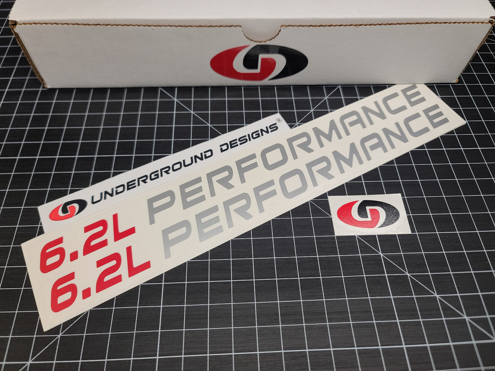 6.2L PERFORMANCE Decals (2pk) Truck Hood Fender Stickers Silverado Sierra Tahoe