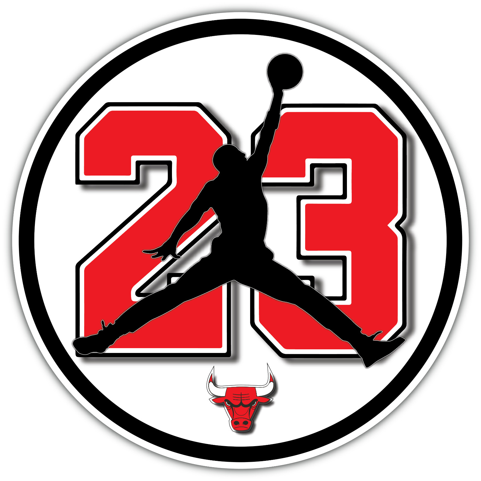 Michael Jordan NBA Basketball Legend Bulls 23 Vinyl Sticker Decal Bumper Car