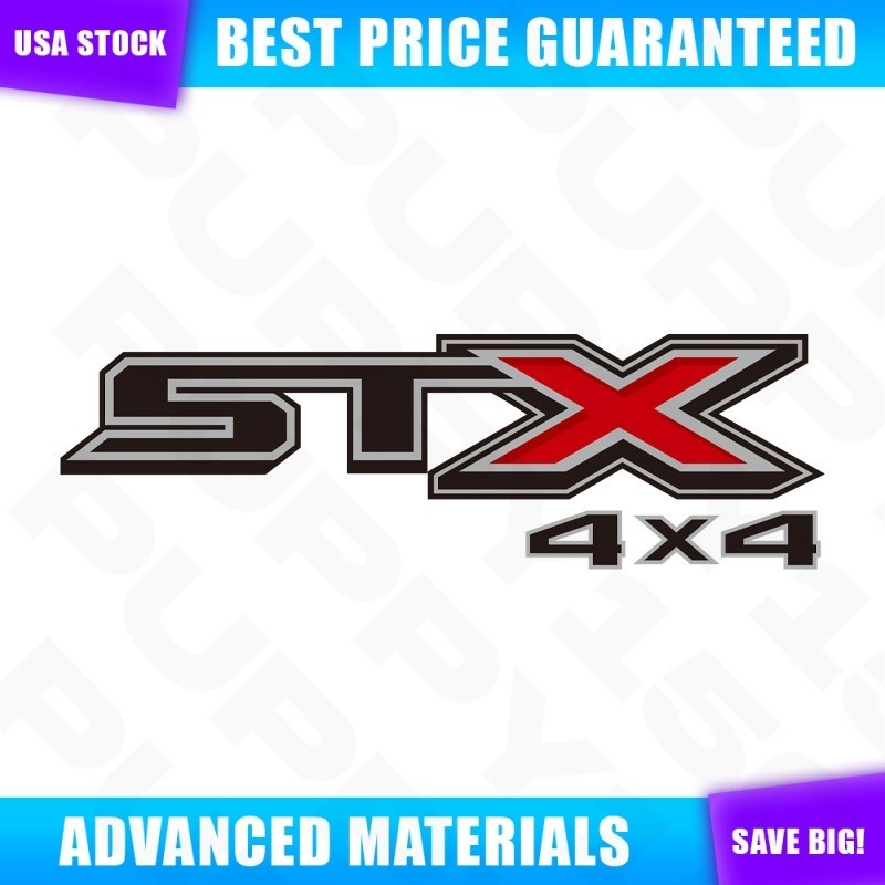 Set of 2 Decal Mods STX 4X4 Decals Stickers For F-150 2019-2020 Side Graphics