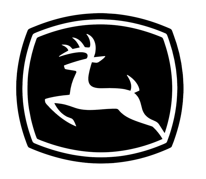 John Deere Decal Black White Car Truck John Deere Farming Equipment Vinyl Decal