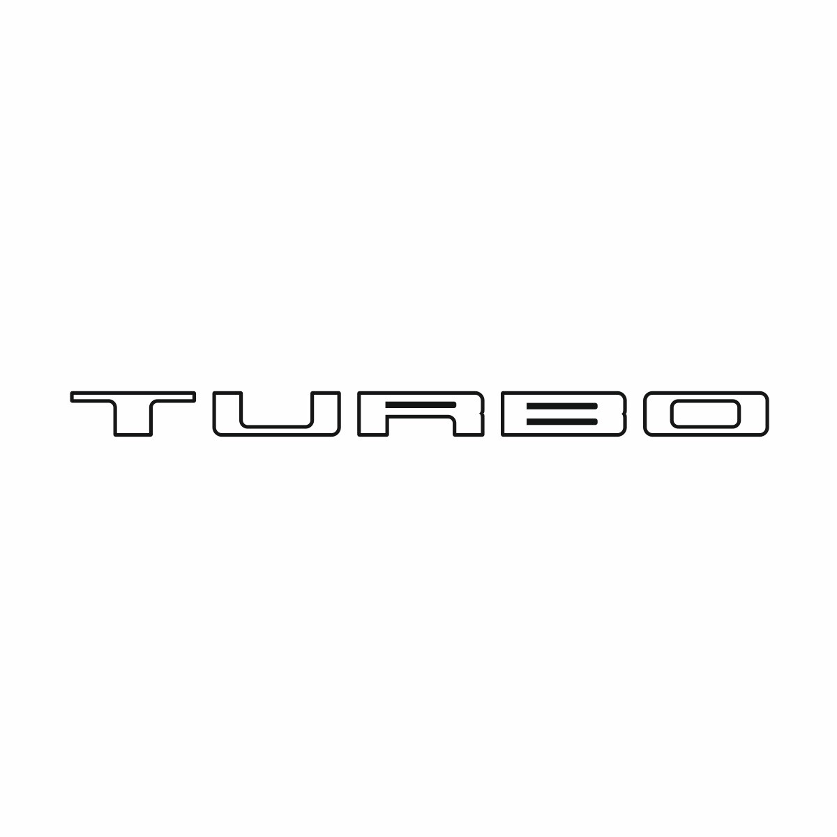 Retro Renault 5 Turbo 1 Rear Window Sticker Decal RS Gordini Hot Hatch GT Black