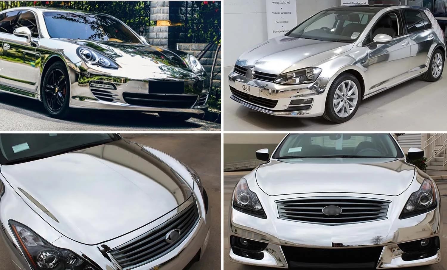 2 Inches x 30 FT Chrome Mirror Vinyl Tape Wrap Adhesive Car Sticker Decal Film