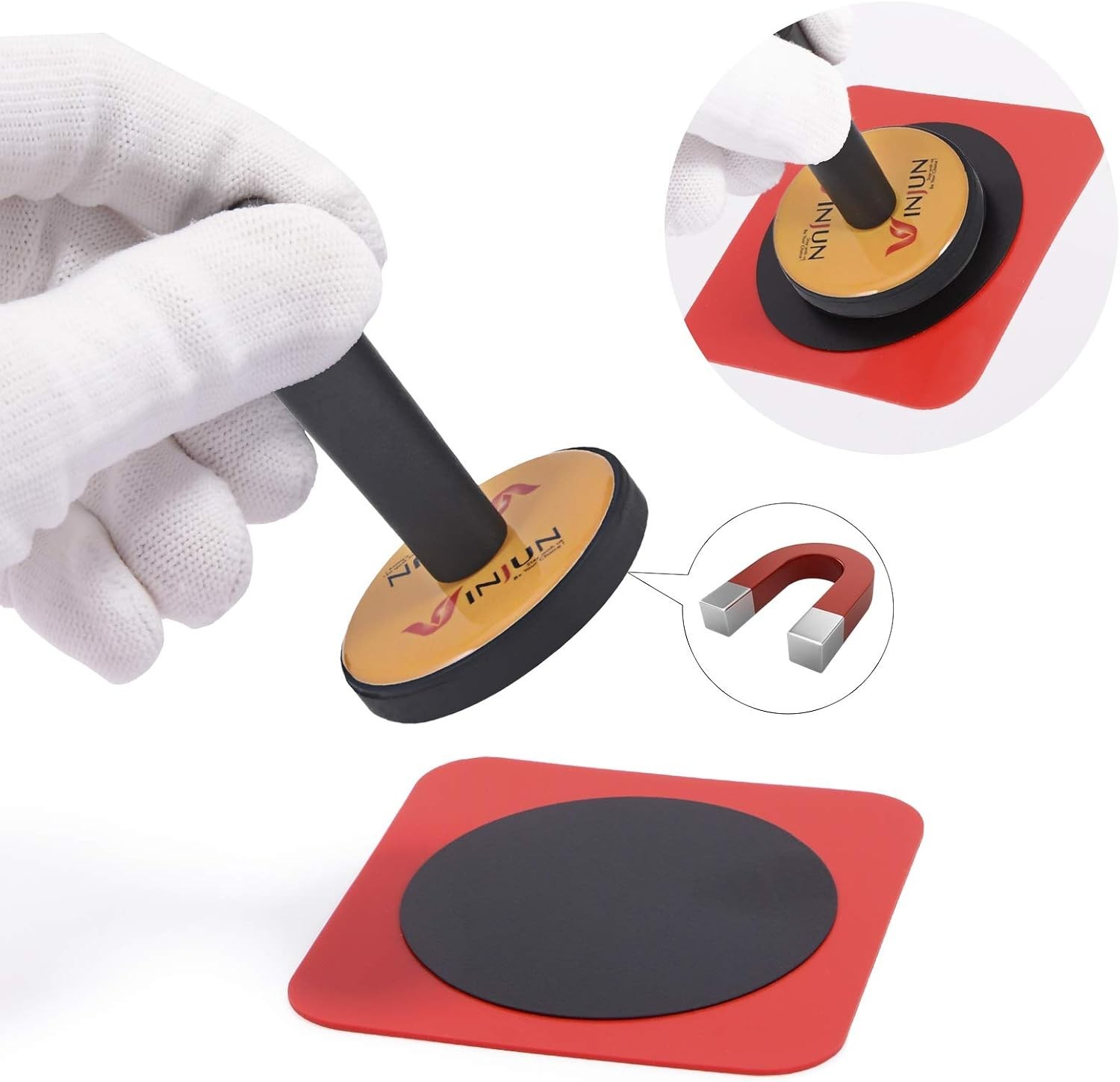 Universal Fit Vinyl Wrap Magnet Holder 4 PCS with Adsorptive Patch Tool Set