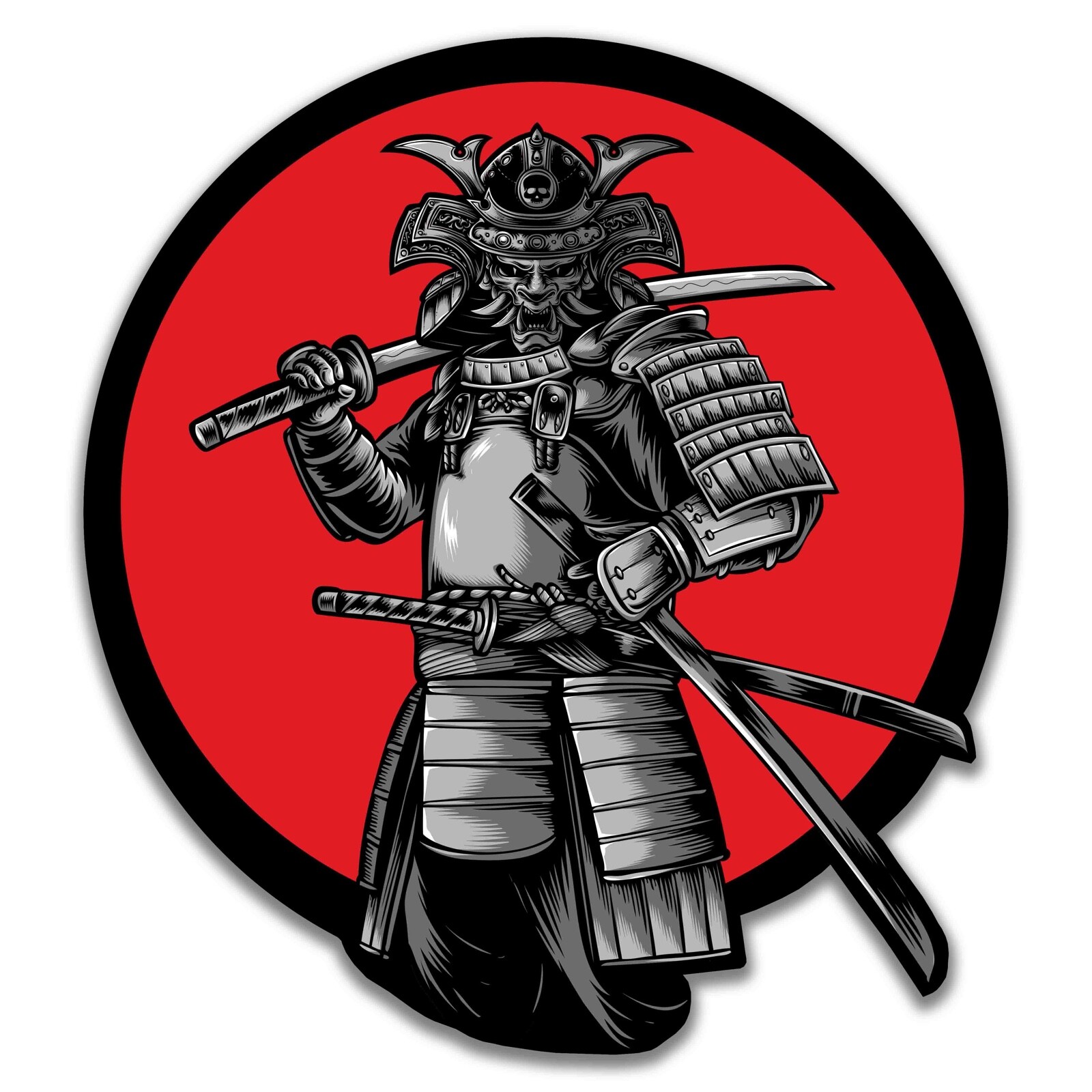 JAPANESE Samurai Warrior Sticker Decal Vinyl Car Bike Truck Motorcycle Laptop