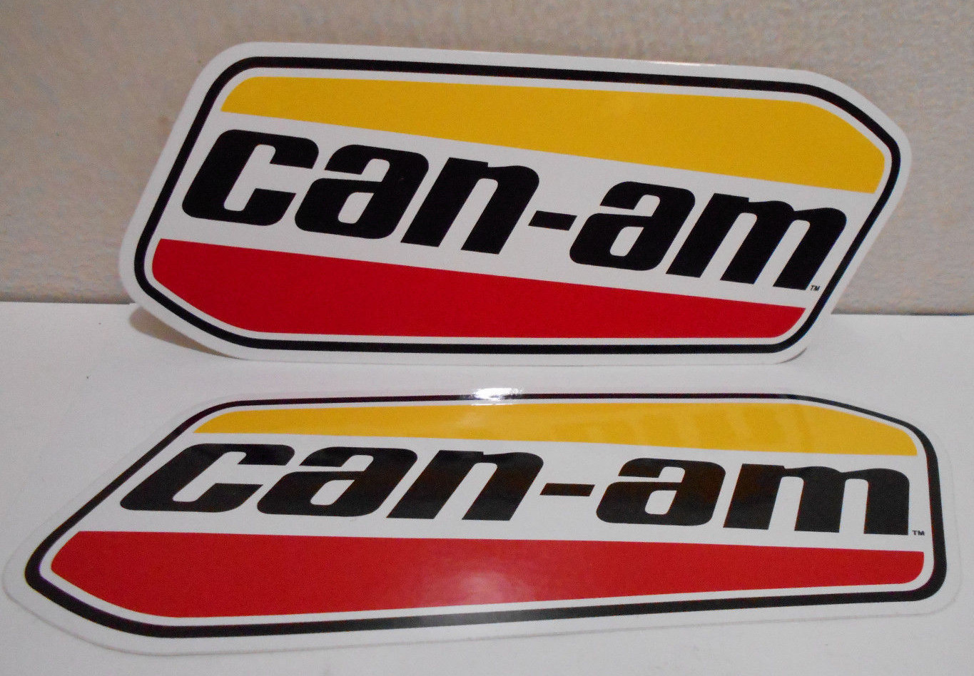Lot of 2 can-am canam sticker quad ATV decals 7″ X 2 3/4″