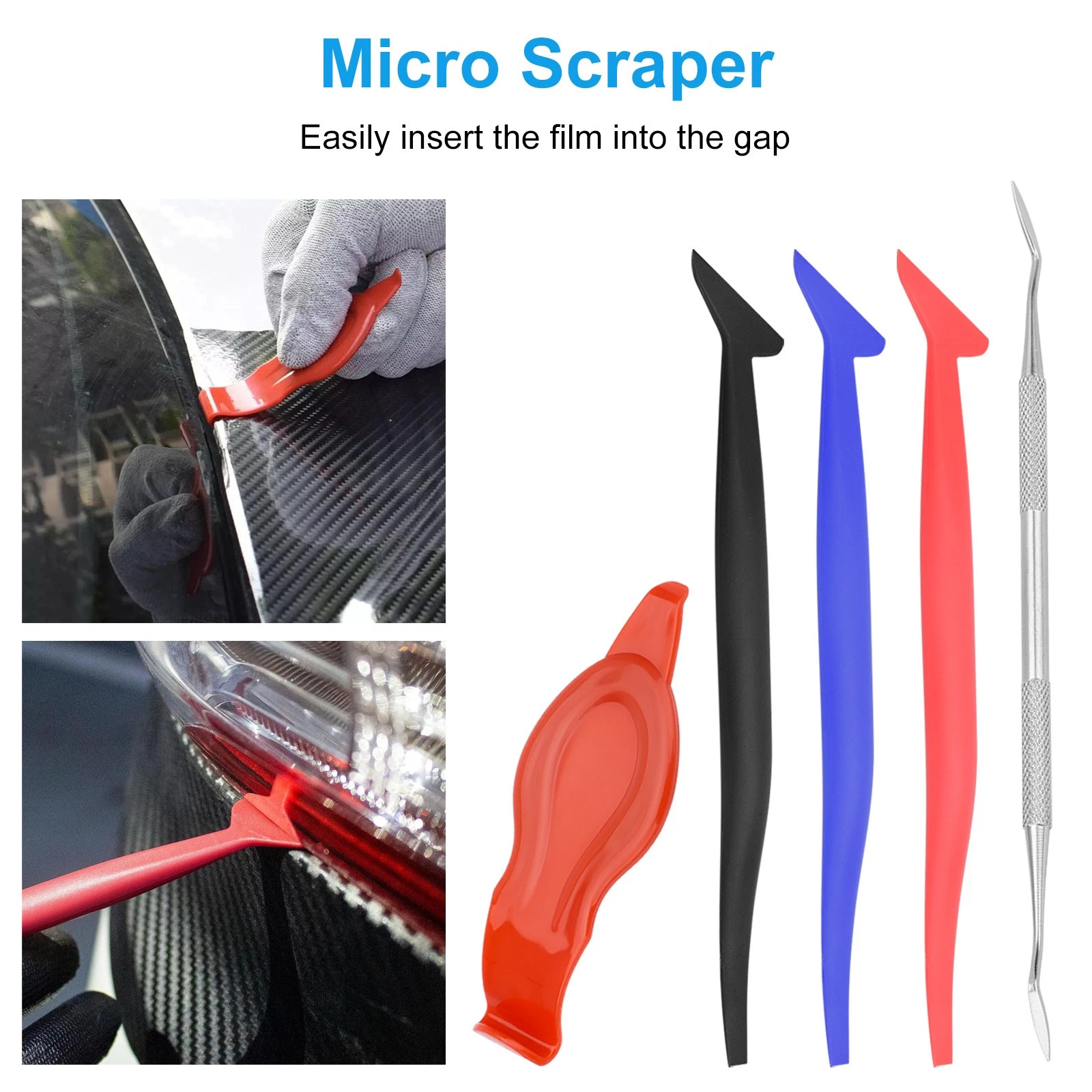 New Vinyl Squeegee Kit Car Wrap Application Tools Window Tint Film Installation
