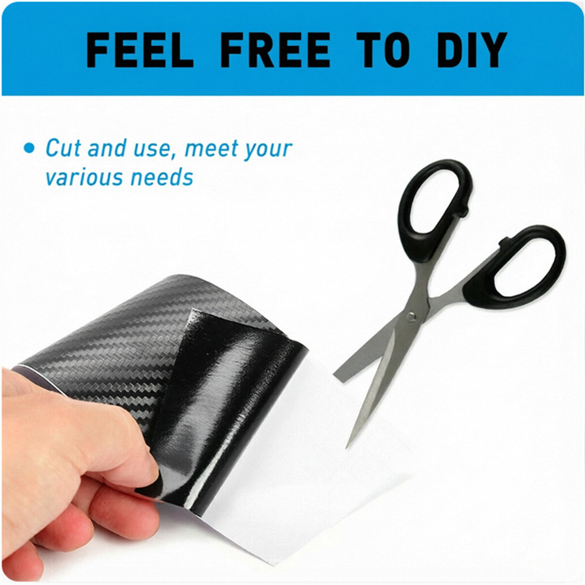 Premium Matte Flat Black Forged Carbon Fiber Vinyl Film Wrap Roll Sticker Decal