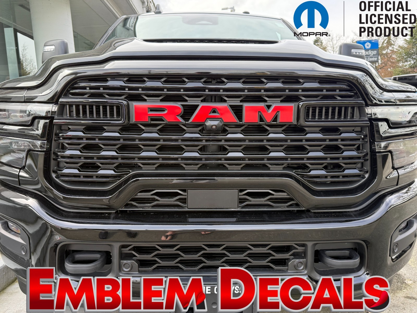 RAM 2500 DT Grill Emblem Decals 2025 2026
