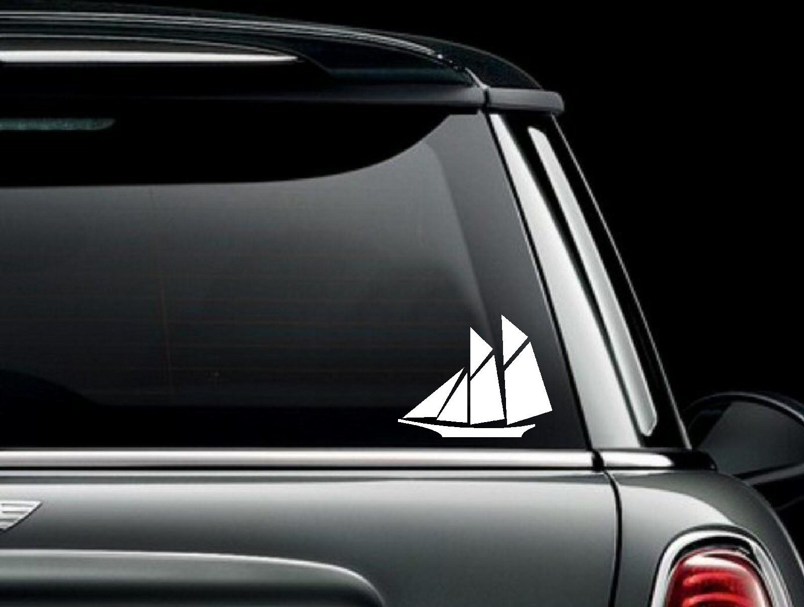 Schooner Die Cut Vinyl Car Truck Van Window Decal Bumper Sticker US Seller