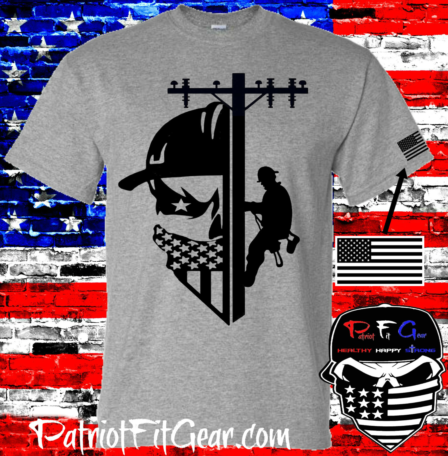 Lineman,Death Skull,Linesman,Line Work,Line Life,Electrician,Sticker,Vinyl Decal