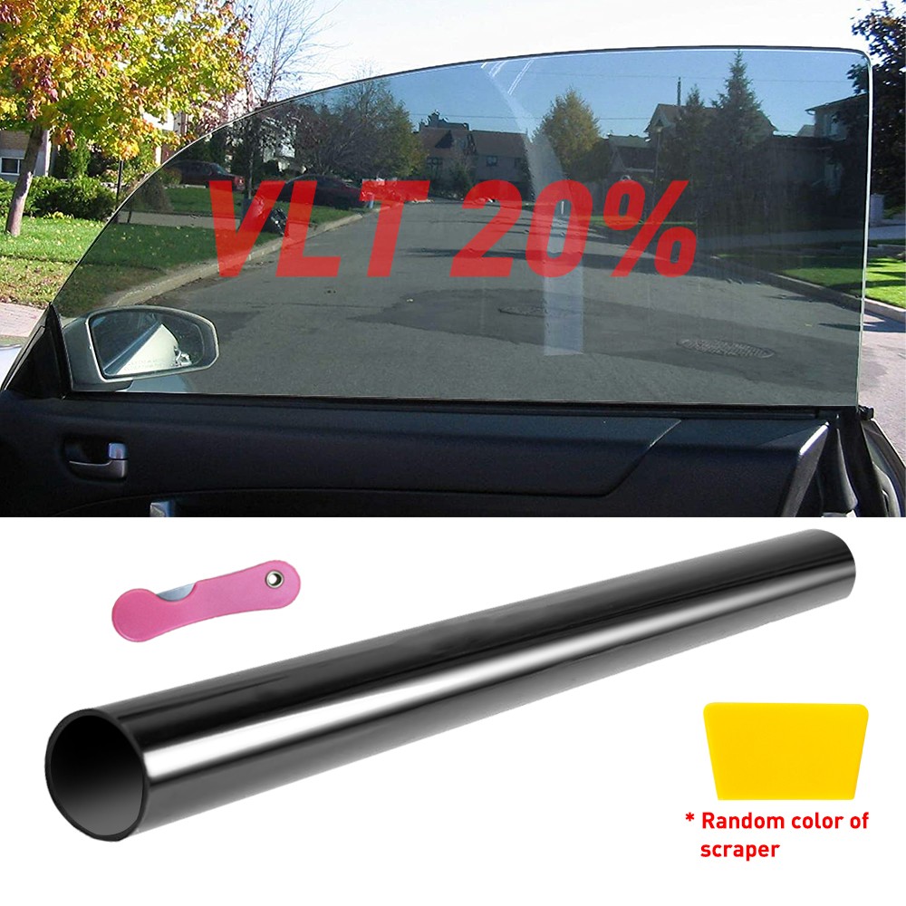 1-10X Window Tint Roll for Home Office Glass Car Truck Auto 20% Black 20″ x 10ft