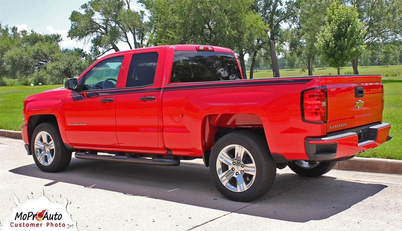 2016-2018 Silverado Upper Side Door Stripe BREAKER Vinyl Graphic Decal Stripe