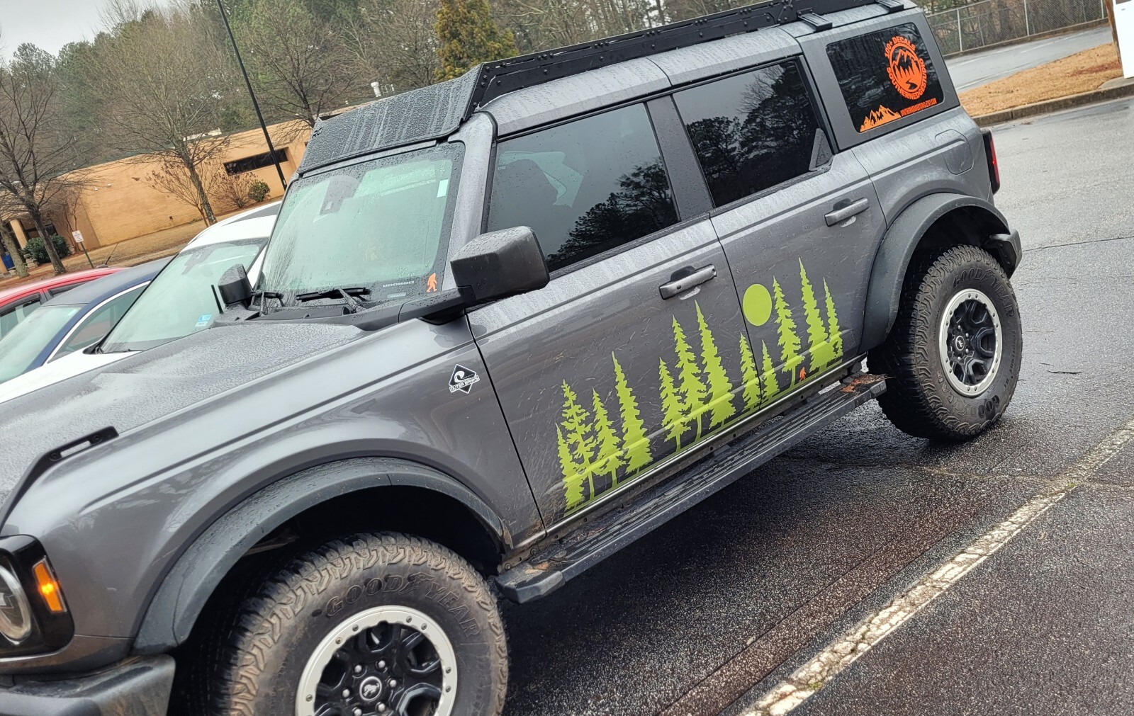 Trees Vinyl Decal For Car, RV, Camper, Trailer, Van, and Truck
