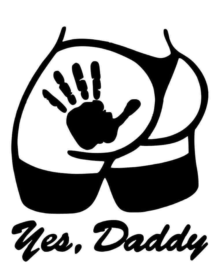 Yes Daddy Car Window Decal Vinyl Laptop Sticker