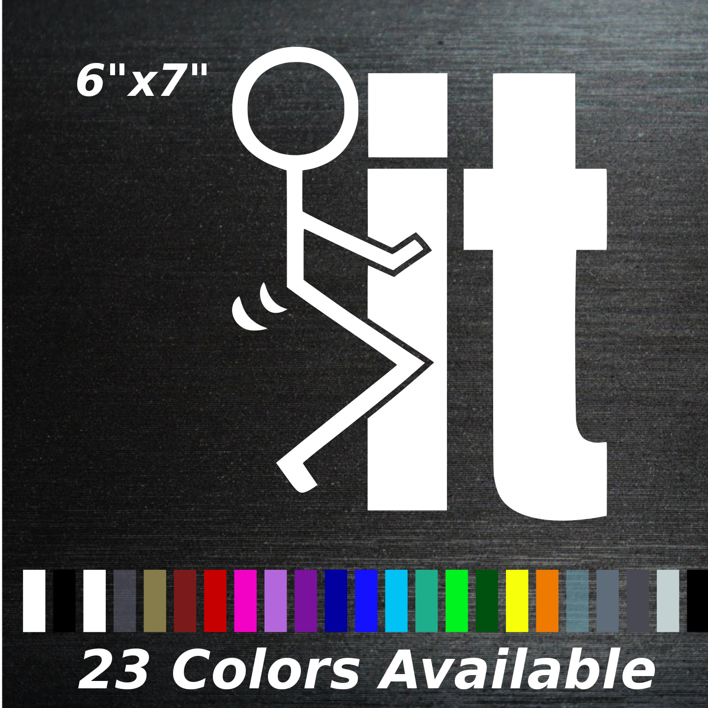 PAIR Fk it decal sticker humping