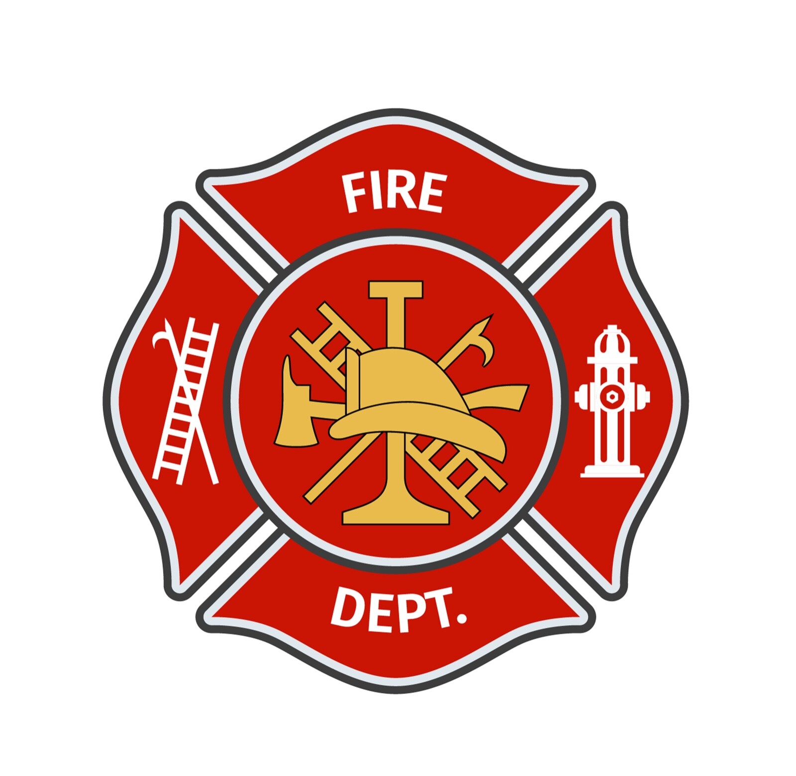 Standard Fire Department Logo Sticker Firefighter Dept Car Truck Window Decal